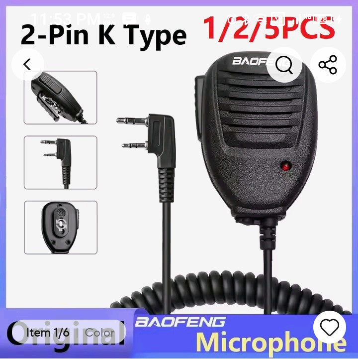 Baofeng microphone speaker